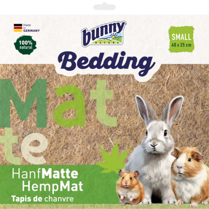 Bunny nature bedding måtte Small - Hamp