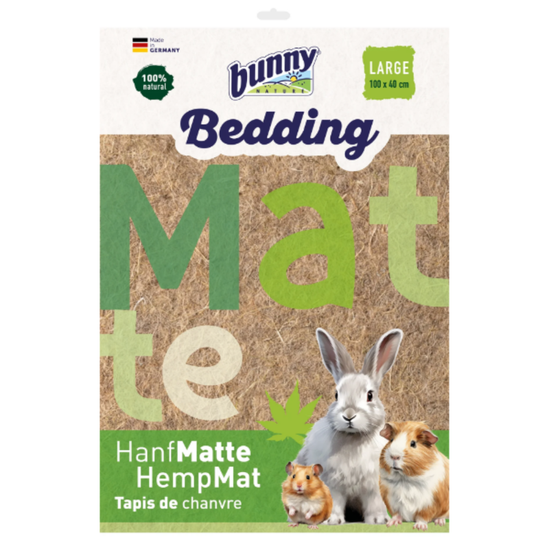 Bunny nature bedding måtte Large - Hamp