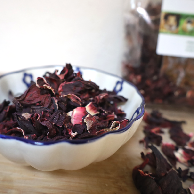 PetDK Hibiscus 100g - Lækkerier til din kanin eller gnaver