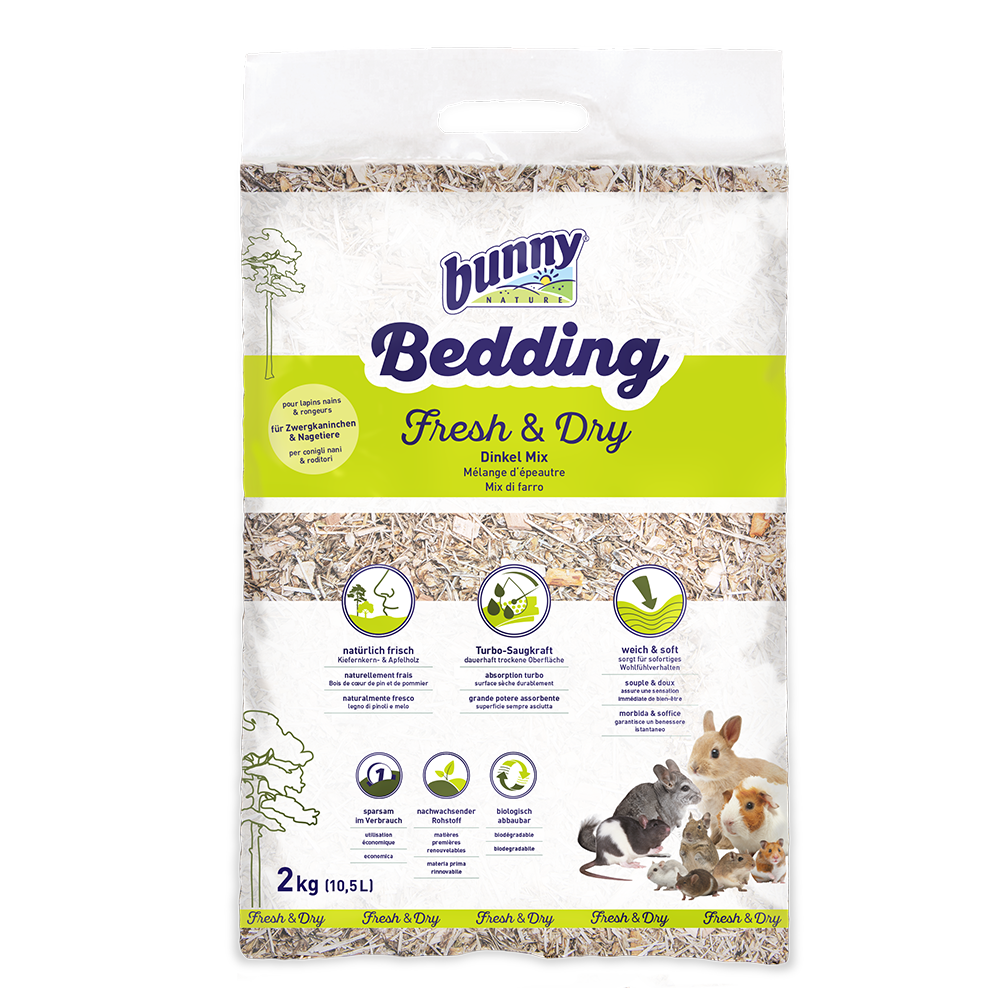 Bunny Nature Bedding Fresh & Dry (2 kg) - Bundstrøelse