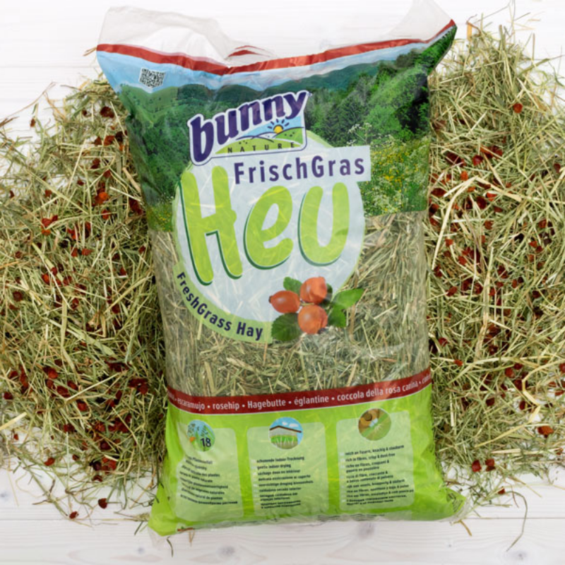 Bunny Nature FreshGrass Hø - med hyben (500g)