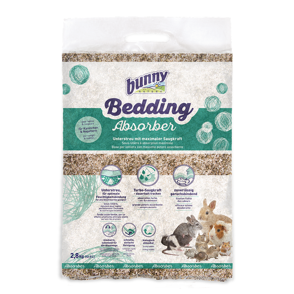 Bunny Nature Bedding Absorber (2,8kg) til kaniner, marsvin og gnavere