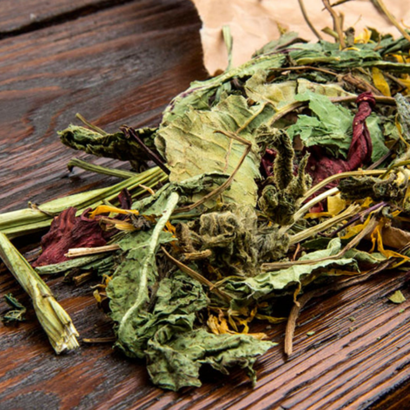Botanicals Mid Mix blomstersnack - En symfoni af smagsnydelser til kaniner, marsvin og gnavere