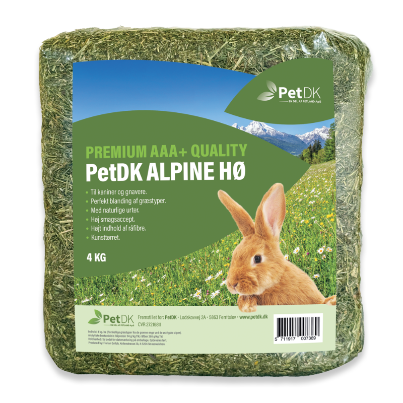 PetDK Alpine Hø Premium Quality 4kg (2025)