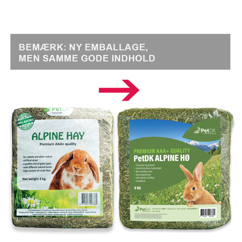 PetDK Alpine Hø Premium Quality 4kg (2025)