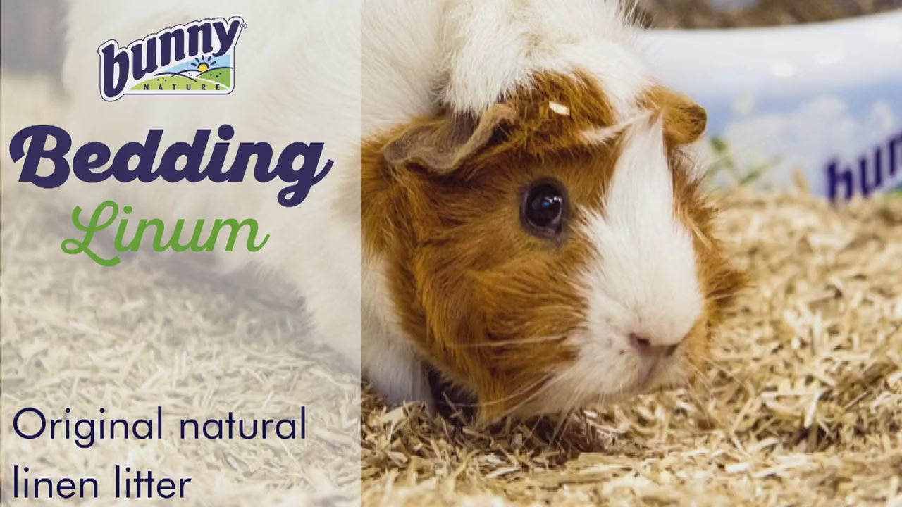 Bunny Nature Bedding Linum strøelse (35 l) video - til kaniner og gnavere